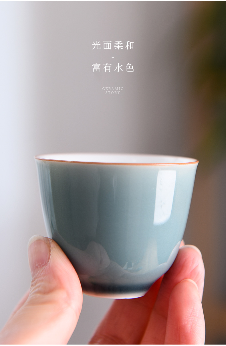 The Story of pottery and porcelain tea sets of household light cup high - grade gift boxes and decoration of Chinese style office receive a visitor kung fu tea set