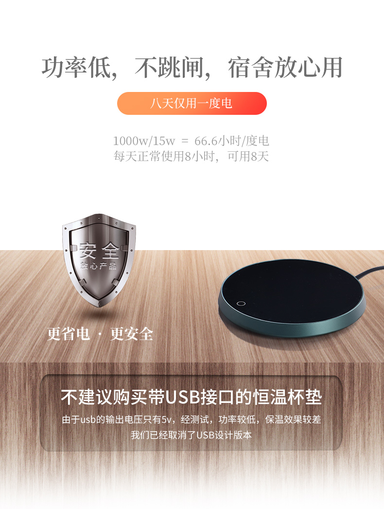 Ceramic story office desktop tea cup insulation heating thermostatic cup mat base warm cup mat bowls mat and cooled