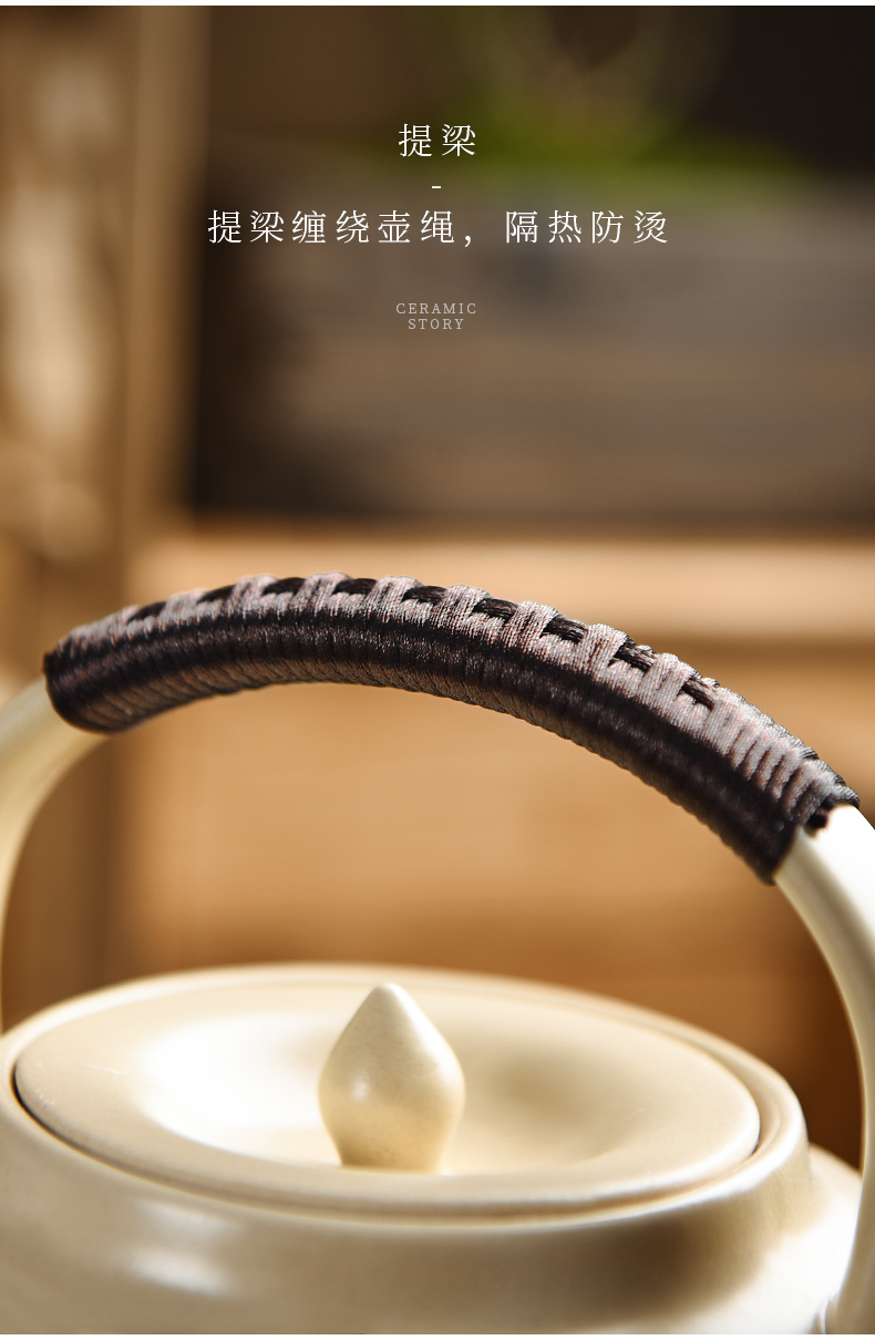 Members of the soda glaze ceramic cooking pot boil tea stove white clay electrical TaoLu boiled tea kettle home outfit
