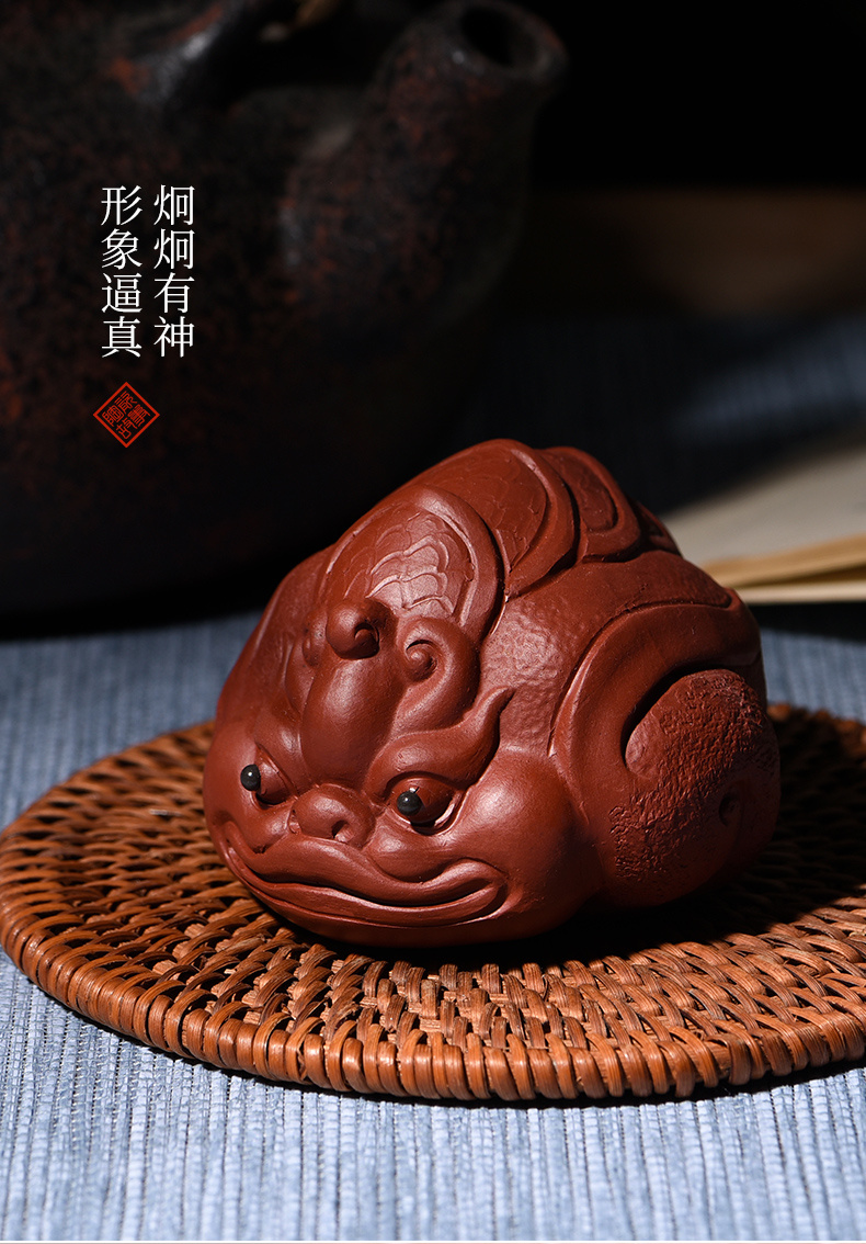 Ceramic story dahongpao tea table furnishing articles pet purple sand tea to keep tea boutique zen kung fu tea accessories