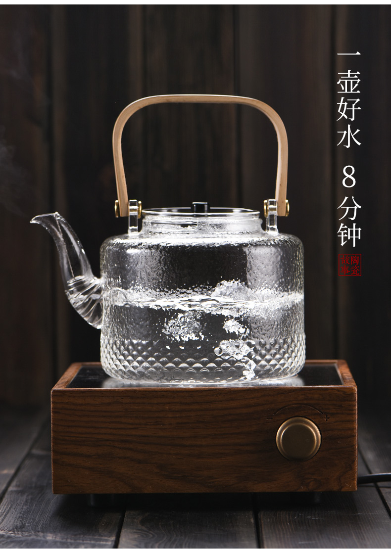 Glass kettle pot from the electric heat resisting high temperature girder TaoLu cooked this small tea stove teapot tea set