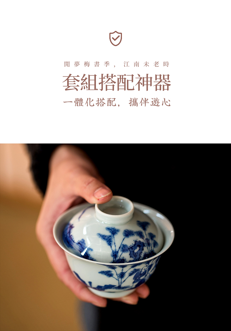 High - end checking hand - made ceramic story town tureen three tureen tureen only a single bamboo baby play