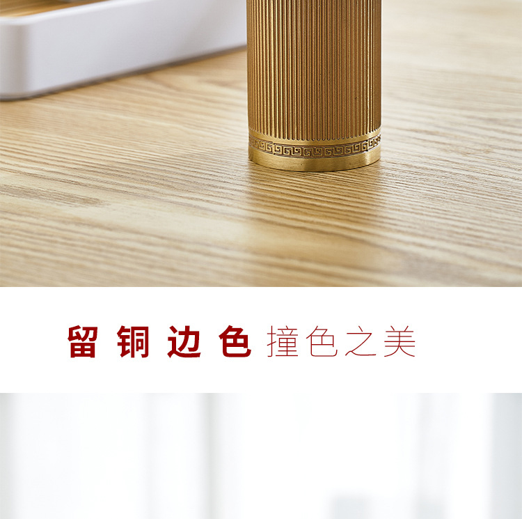 Ceramic story six gentleman 's suit pure copper brass kung fu tea accessories ChaZhen teaspoons ChaGa teaspoon 6 gentleman
