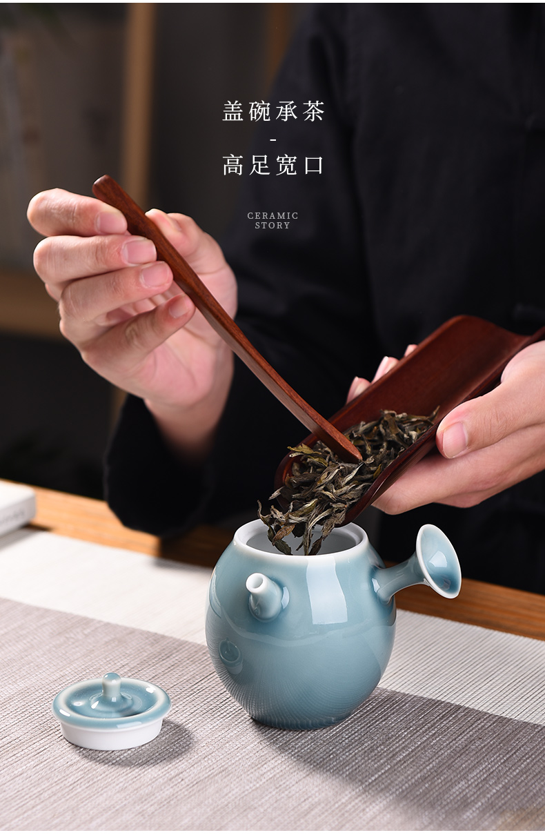 The Story of pottery and porcelain tea sets of household light cup high - grade gift boxes and decoration of Chinese style office receive a visitor kung fu tea set