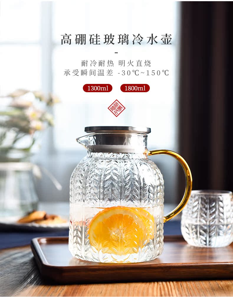The Story of pottery and porcelain cup suit household entertain guest with beverage holder tray cups with light key-2 luxury glass glass kettle