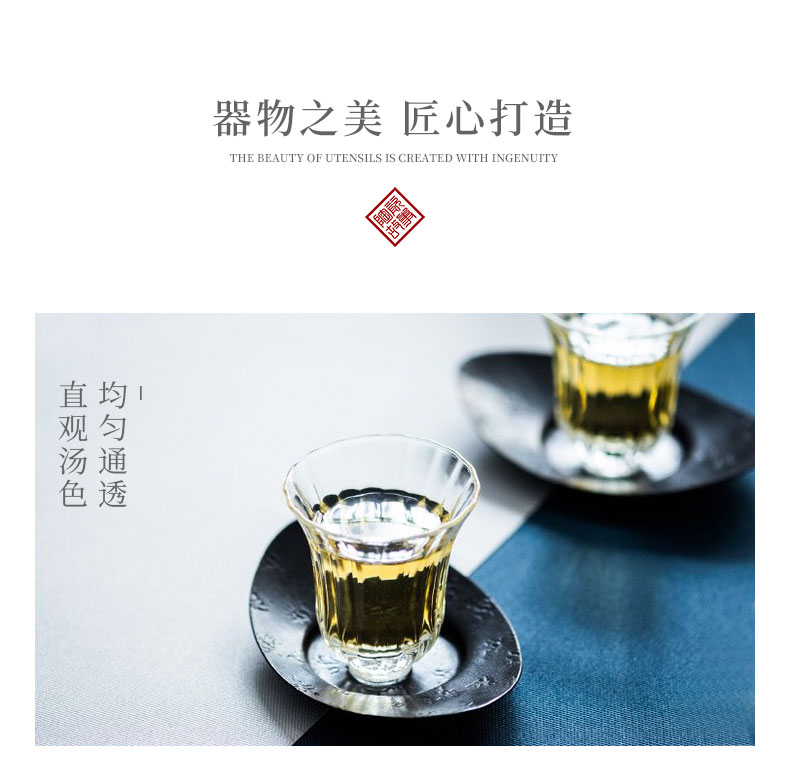 Story of pottery and porcelain teacup personal special kung fu master cup single glass of coloured glaze fragrance - smelling cup small sample tea cup glass cup