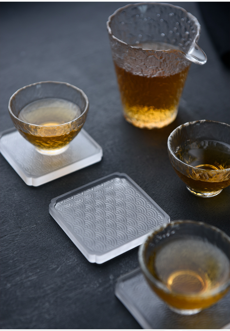 Story coasters home against hot insulation pad creative tea cups kung fu tea accessories