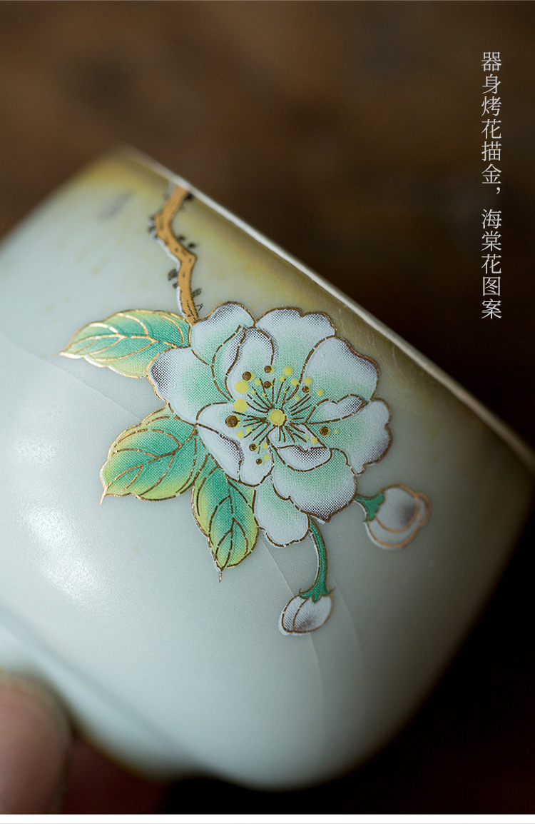 Ceramic story coppering. As silver cups of household Ceramic cups ru up market metrix who single cup sample tea cup kung fu tea bowl