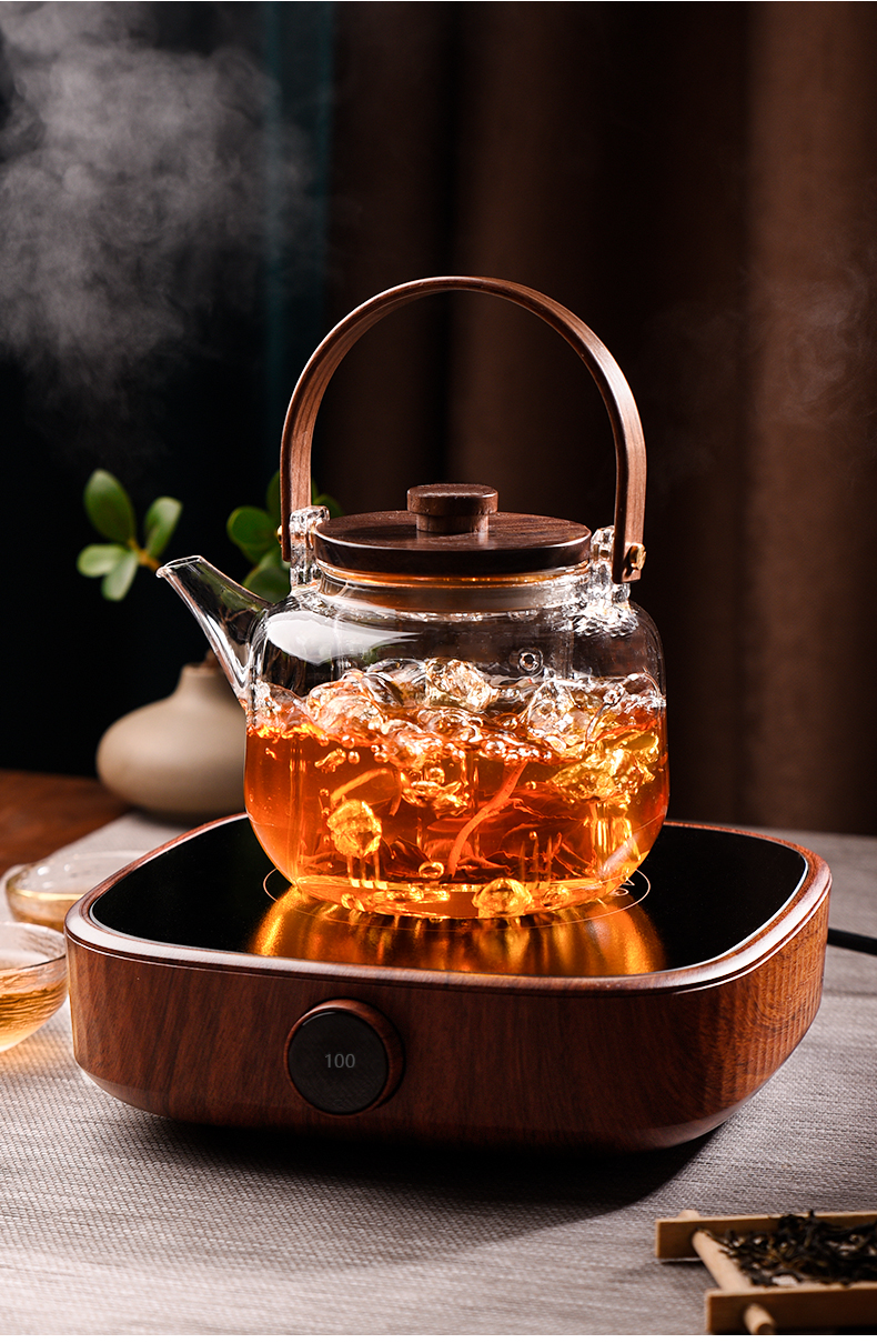 Ceramic story cooking pot and thicken high temperature resistant glass kettle household teapot electric TaoLu boiled tea set