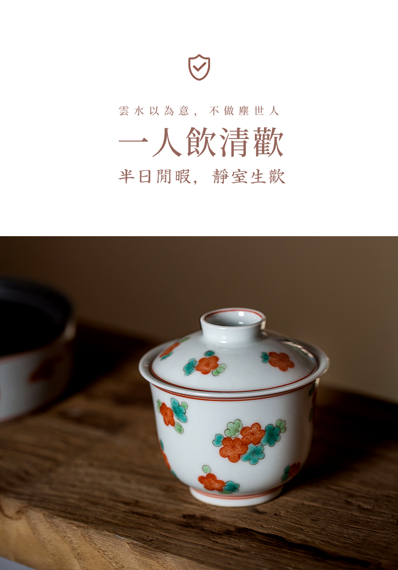 High - end checking hand - made ceramic story town tureen three tureen single jingdezhen pure hand - made tureen