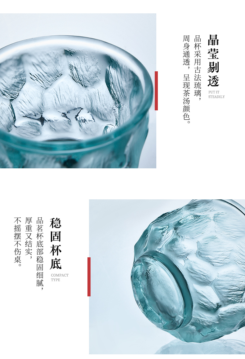 Coloured glaze ceramic story master cup single CPU getting move cups Japanese tea frozen high - grade sample tea cup