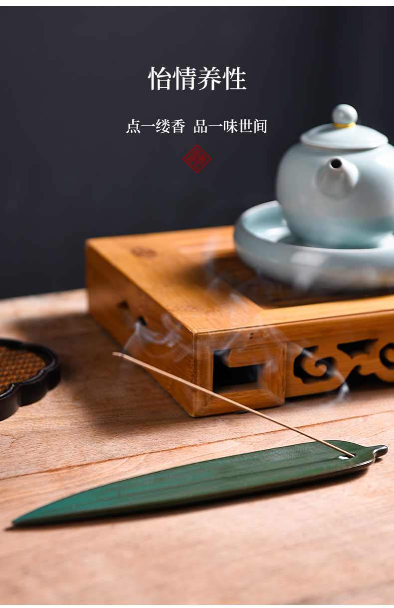 The Story of pottery and porcelain joss stick reed Ye Xiang plug-in base creative zen head incense kung fu tea tea accessories furnishing articles