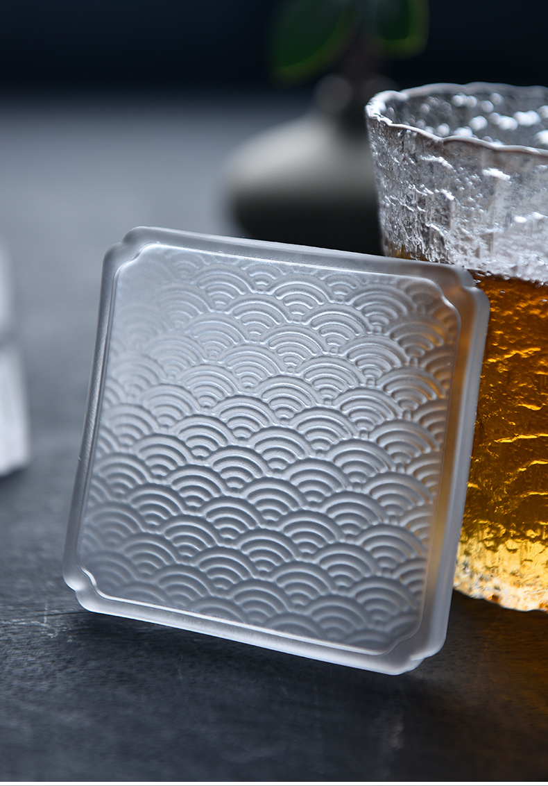 Story coasters home against hot insulation pad creative tea cups kung fu tea accessories