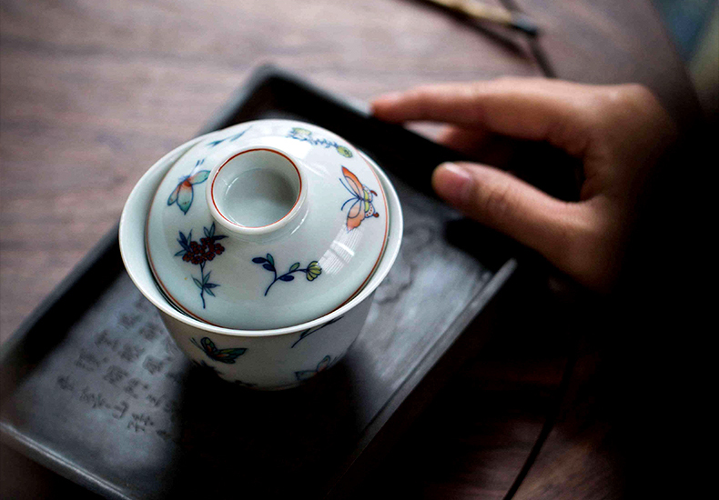 High - end checking hand - made ceramic story town tureen only three blue and white color bucket recent tureen tureen