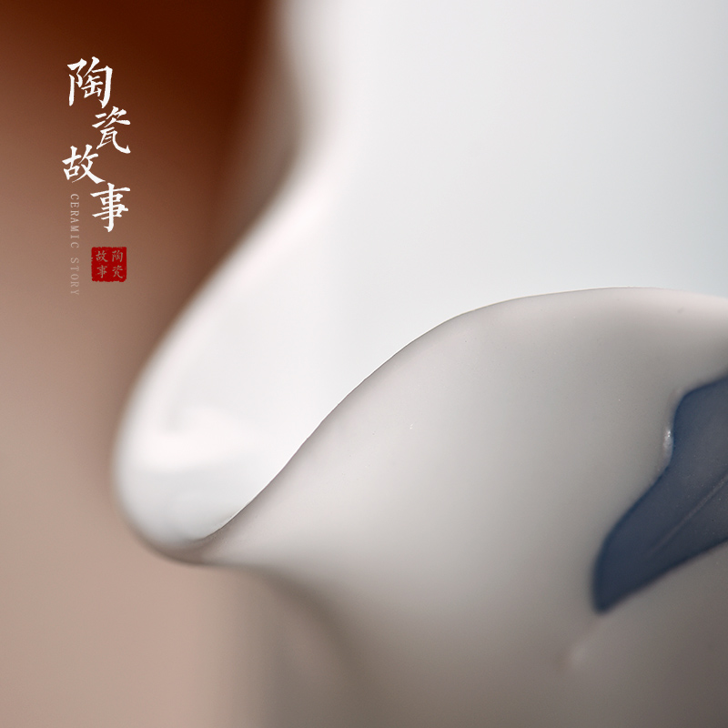 Ceramic fair story cup thickening and filtering cup) suit Japanese kung fu tea tea tea accessories points