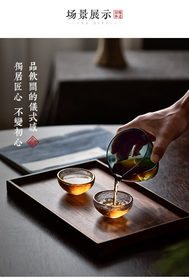 Ceramic fair story glass high - end tea single Japanese sea heat characteristic web celebrity tea tea tea ware