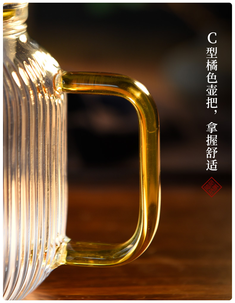 Ceramic story glass teapot high - temperature thickening teapot household teapot tea set tea separation