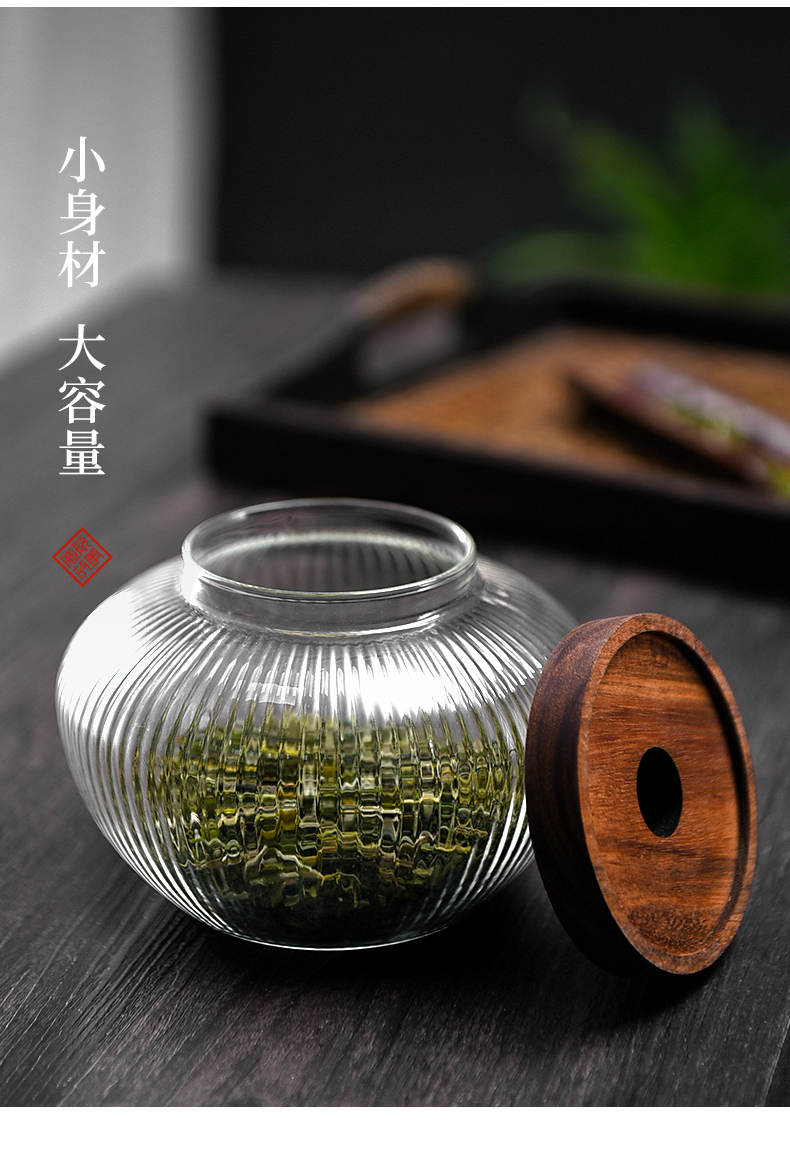 Ceramic story fireflies glass tea seal moisture storage jar jar of portable travel home tea storage tanks