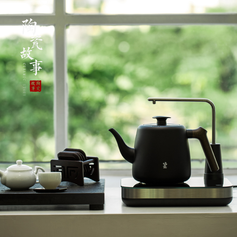 Ceramic story automatic water kettle electric pumping insulation tea sets tea boiler household