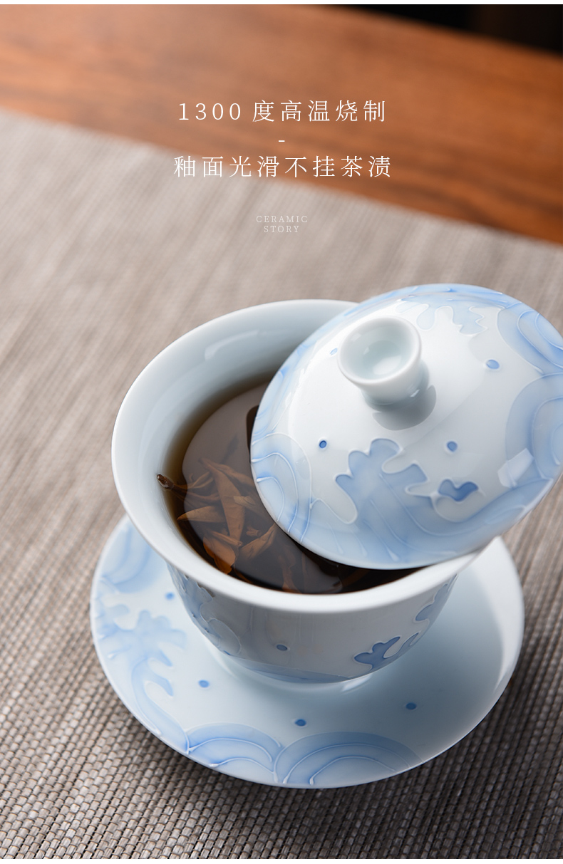 The Story of pottery and porcelain of jingdezhen porcelain tureen tea cup is not a single top grade three to kung fu tea tea bowl