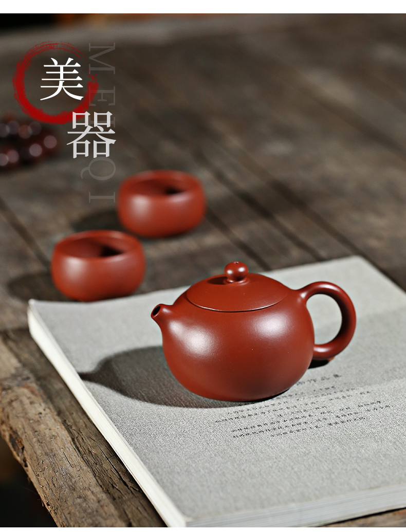 Yixing are it by ling - ling qian all hand authentic undressed ore dahongpao tea sets home xi shi pot