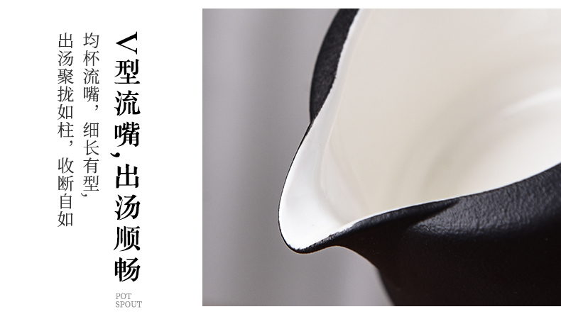 Story of kung fu tea set suit small household set of tea cups ceramic teapot Japanese visitor high - grade office