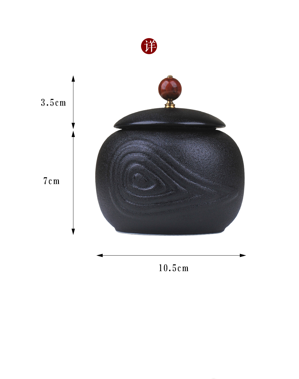 Members of the ceramic portable small pu 'er tea canister travel wake sealed tank tea box of kung fu tea set