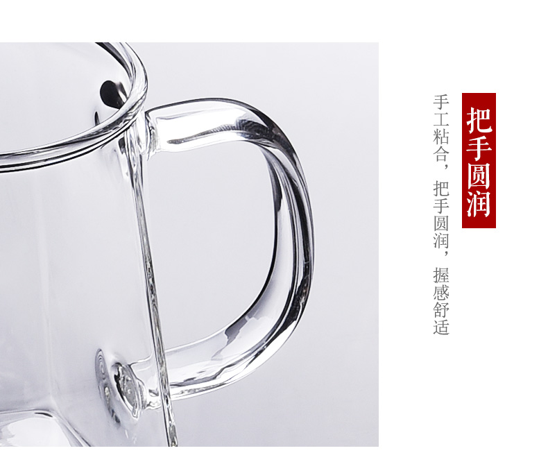 Bộ ấm trà bằng thép không gỉ lọc nhiệt chịu nhiệt cao thủy tinh nhỏ hoa trà đen đặt nhà - Trà sứ bình trà inox