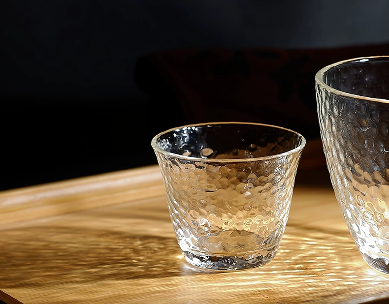 Búa mắt kính cốc thủy tinh kiểu Nhật Bản kung fu đặt bộ cốc cốc đơn ly có mùi cốc dày pha trà nhỏ chịu nhiệt - Trà sứ