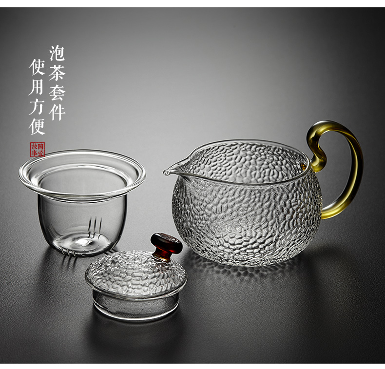 Glass teapot filtering teapot thickening heat - resistant high - temperature home tea sets electric TaoLu boiled tea, black tea