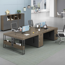 Staff office furniture minimalist modern desk chair combined screen desk 24 people working position finance desk