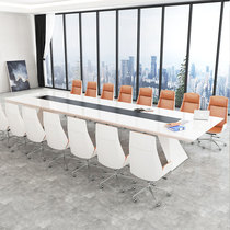 Baking Varnish Conference Table Brief Modern Grand Small Office Rectangular Reception Negotiation Table And Chairs Combination