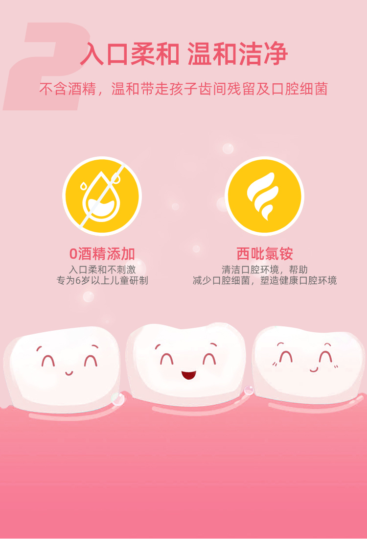 李施德林 树莓果味 清新漱口水 500ml*2瓶 图6
