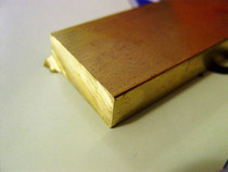  Brass block 10 x 30 x single piece length 50mm Town ruler material Hand guard material