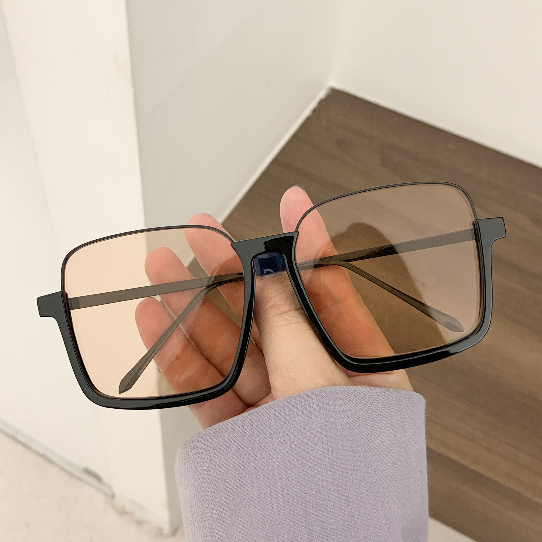 Net red sunglasses female summer beach net red ins street shooting glasses anti-UV sunglasses female 2022 new trend