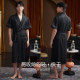 ຊຸດນອນຂອງຜູ້ຊາຍ Xuanliang summer ice silk short-sleeved 2024 new bathrobe simulated silk pajamas plus size home clothes