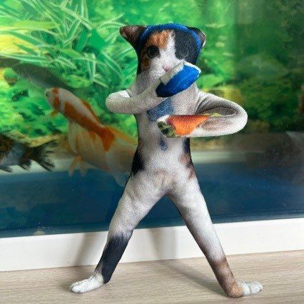 Cute Cat Carrot Tissue Paper Towel Mouse Plush Toy Abstract Doll with No White Edges, Can Be Freely Shaped