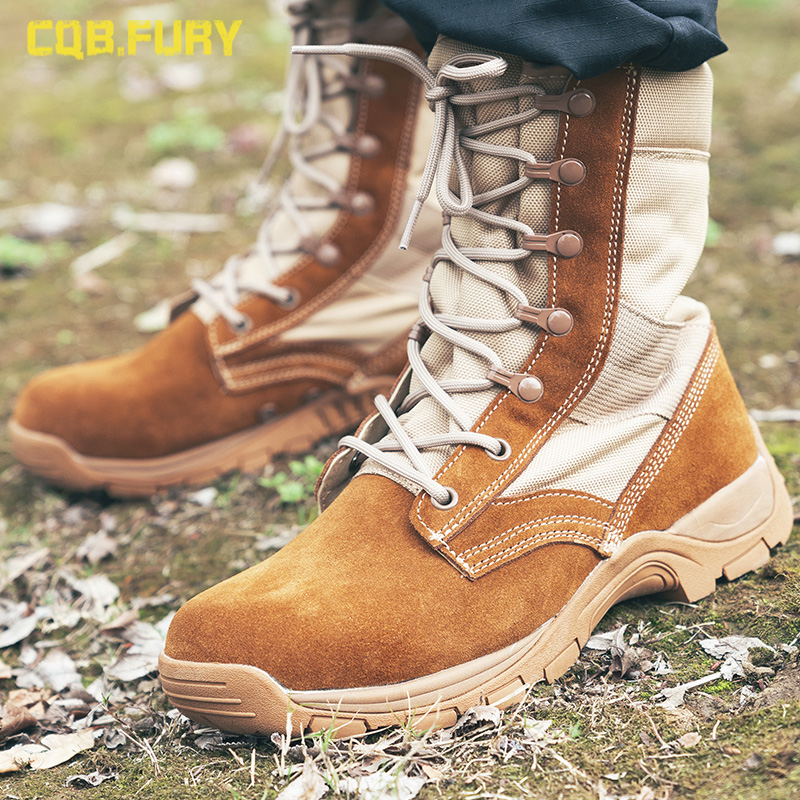 Summer high cylinder breathable combat boots Special Tactical Boots Desert Mountaineering Boots boots Outdoor Land Warfare for training boots