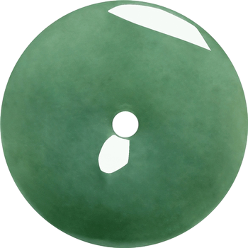 Natural grade a jadeite ping an buckle jade pendant