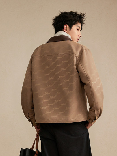 Мужская куртка в стиле ретро-амбара Cabin 2026, весенняя новая куртка с лацканами контрастного цвета