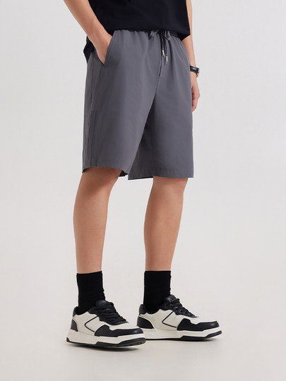 Carbine coole Sport-Eis-Seiden-Shorts für Herren, 25, Sommer, elastisch, atmungsaktiv, fünf Punkte, lockere Freizeithose