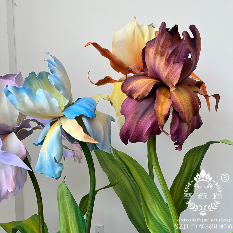 Sacred Paper Tracks SZD Handmade Custom Landing Hand Painted EVA Kite Tails Mall Beauty Chen Windows DP Outdoor Wedding paper Flowers-Taobao