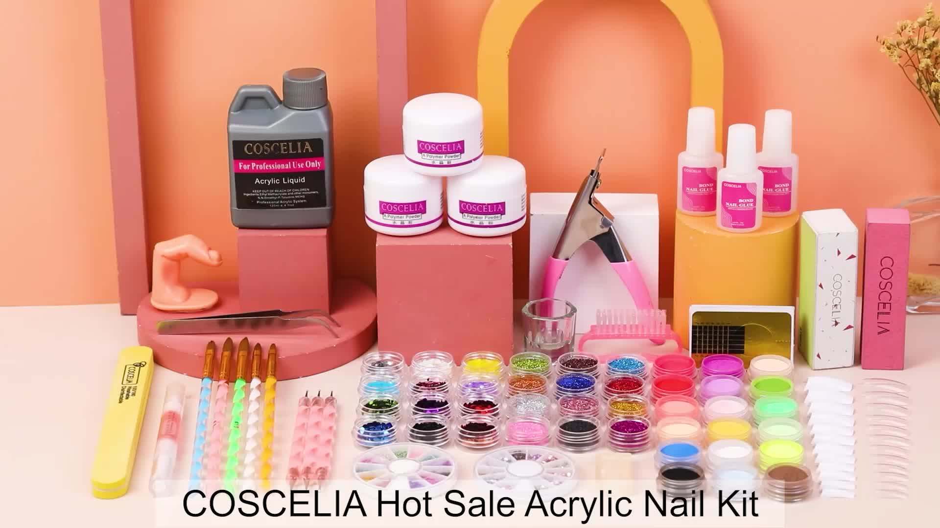 Monomer Glitter Color Bulk Acrylic Nail Kit Dipping Powder And Liquid