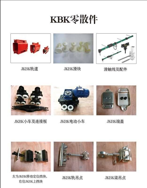 KBK flexible steel beam No. 1 track 2 track trolley end cover hanger-Taobao