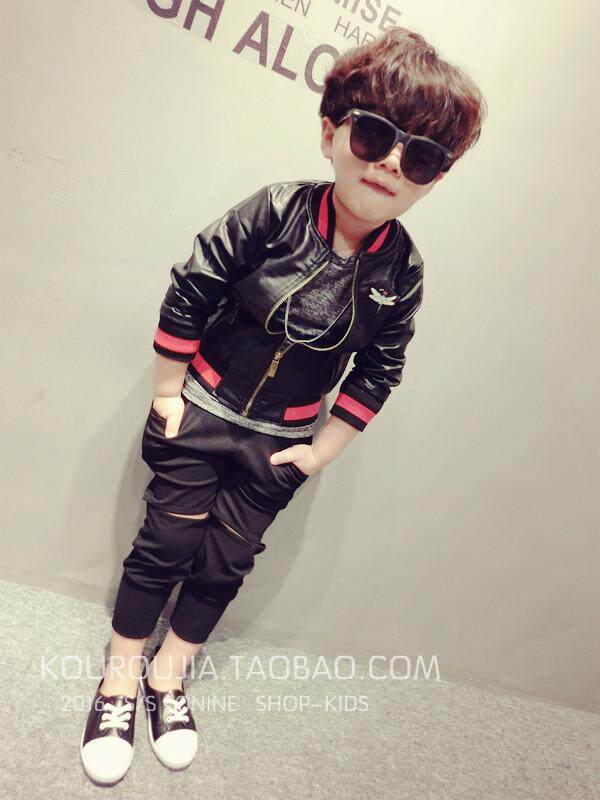 Blouson enfant en cuir PU - Ref 2159404 Image 34