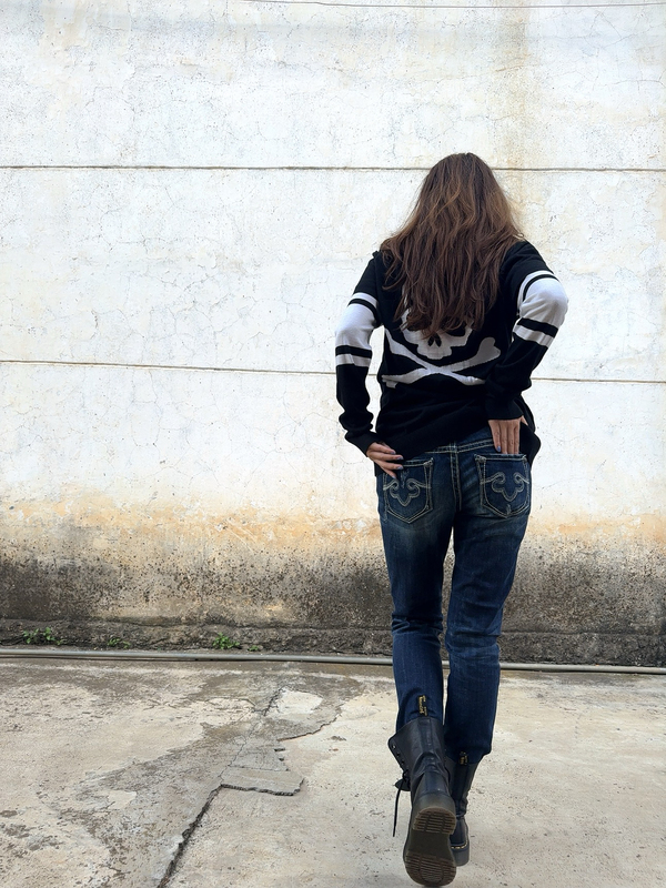 Foreign Trade American Style Retro Heavy-Duty Washed Distressed Skinny Low-Rise Exposed Seam Slim Straight-Leg Jeans for Women