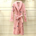 Authentic Karen gia đình nhung nhung áo choàng nữ dày mùa thu và đồ ngủ mùa đông gợi cảm ren áo choàng dài flannel đồ ngủ lụa Night Robe
