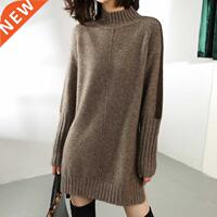 WOMEN Autumn Winter Sweater Knitted Dresses Women Fashion Tu