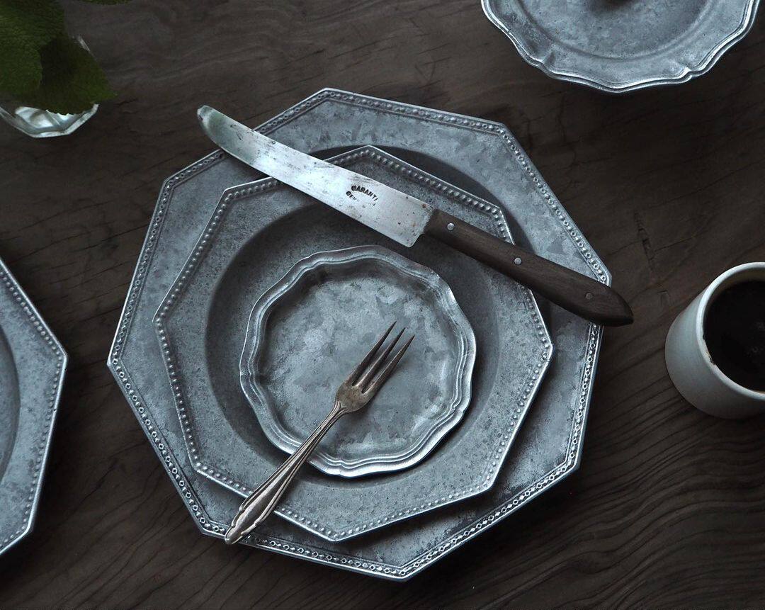 Japanese gas exhibition co_free grey star anise disc silver-grey disc meal loan from Yoshida Kenzong Okada