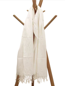 Tie-Dye Semi-Finished Product White Blank Tie-Dye Scarf Long Style Tie-Dye Materials Complete Set Batik DIY Pure Cotton